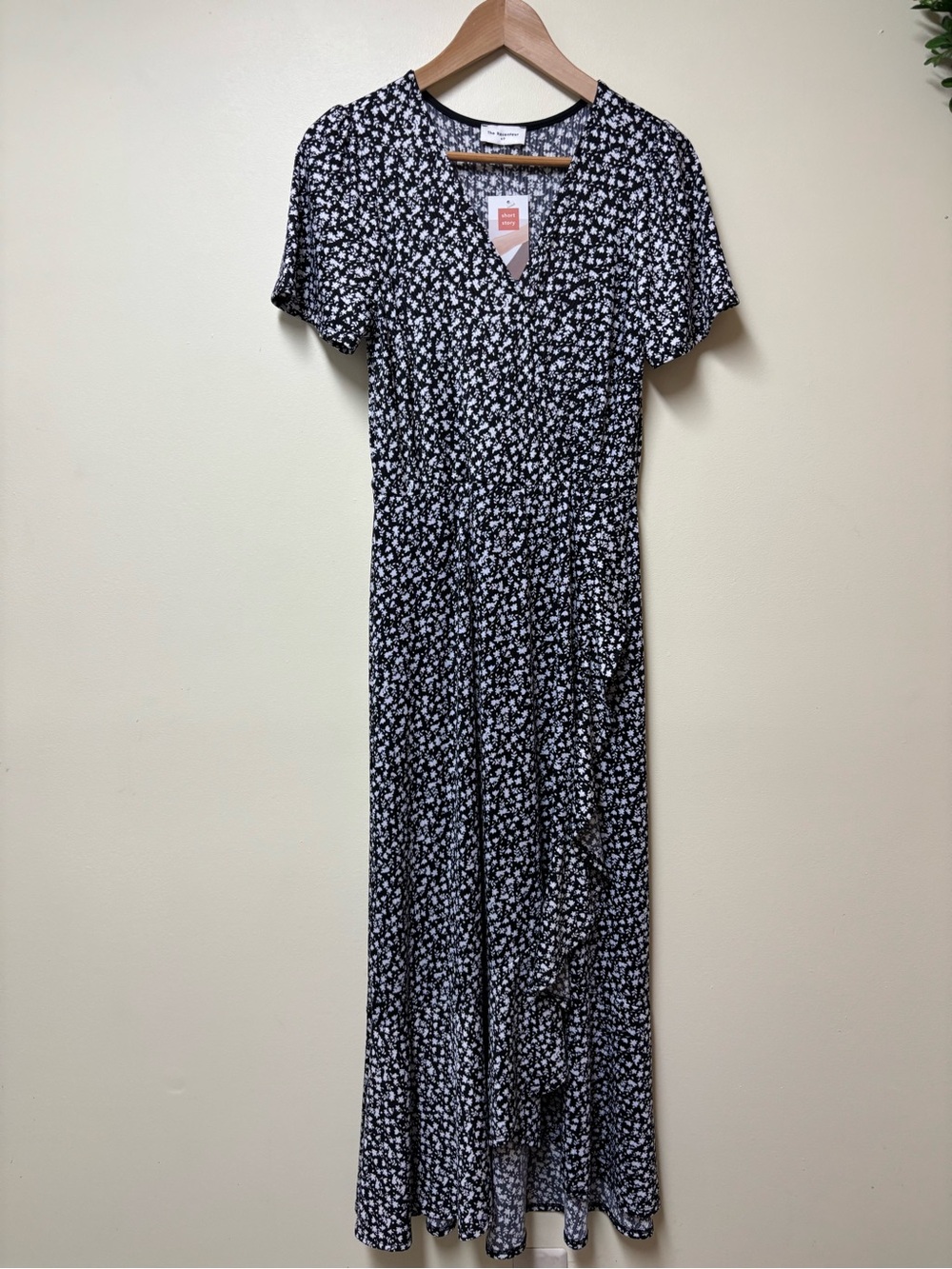 The Raconteur from The Short Story Black & White Maxi Dress Medium Petite NWT